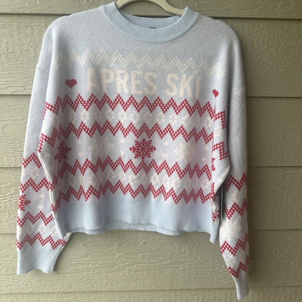 Forever 21 Women's Large Nordic Fair Isle Apres Ski Resort Christmas Sweater